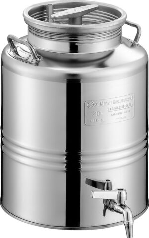 ΑΝΟΞΕΙΔΩΤΟ ΔΟΧΕΙΟ ΙΝΟΧ 15ΛΤ METALBOX ΒΙΔΩΤΟ ΜΕ ΣΠΕΙΡΩΜΑ  (ΠΕΡΙΛΑΜΒΑΝΕΤΑΙ ΚΑΝΟΥΛΑ 006168)